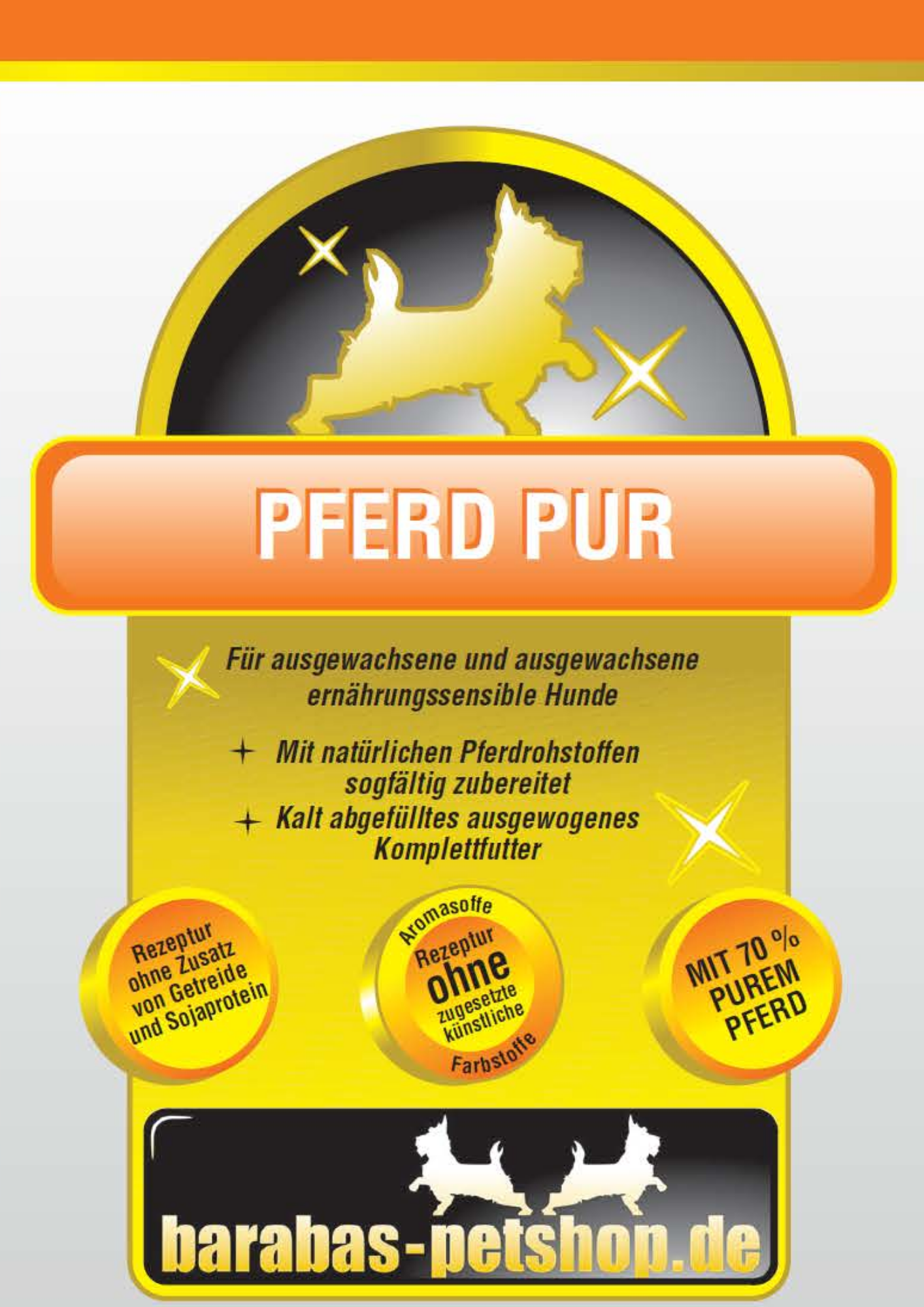 Barabas Dosen Pferd pur 800g