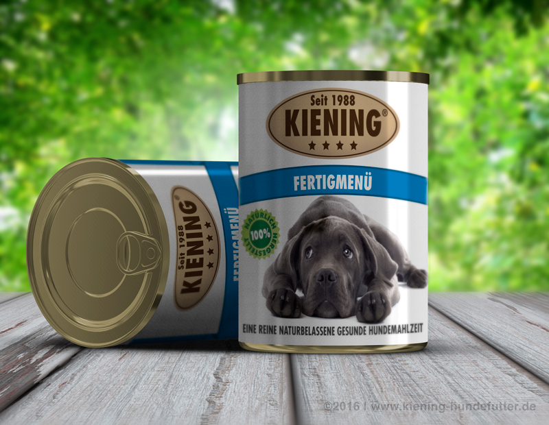 Kiening_Hundefutter_Fertigmenue Fertig Menue 820g-Dose