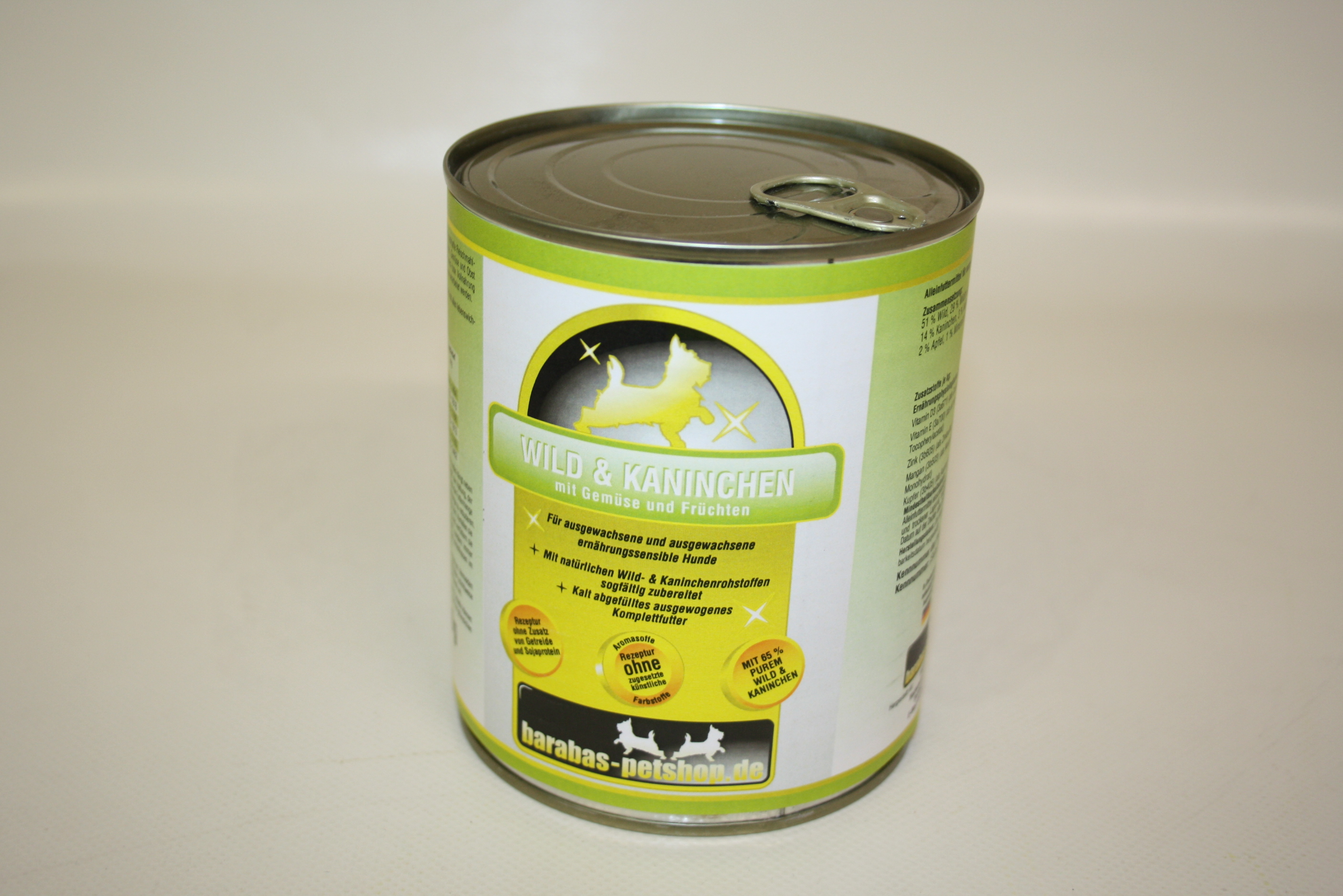Barabas Dosen Wild & Kaninchen mit Gemüse und Früchten 800g