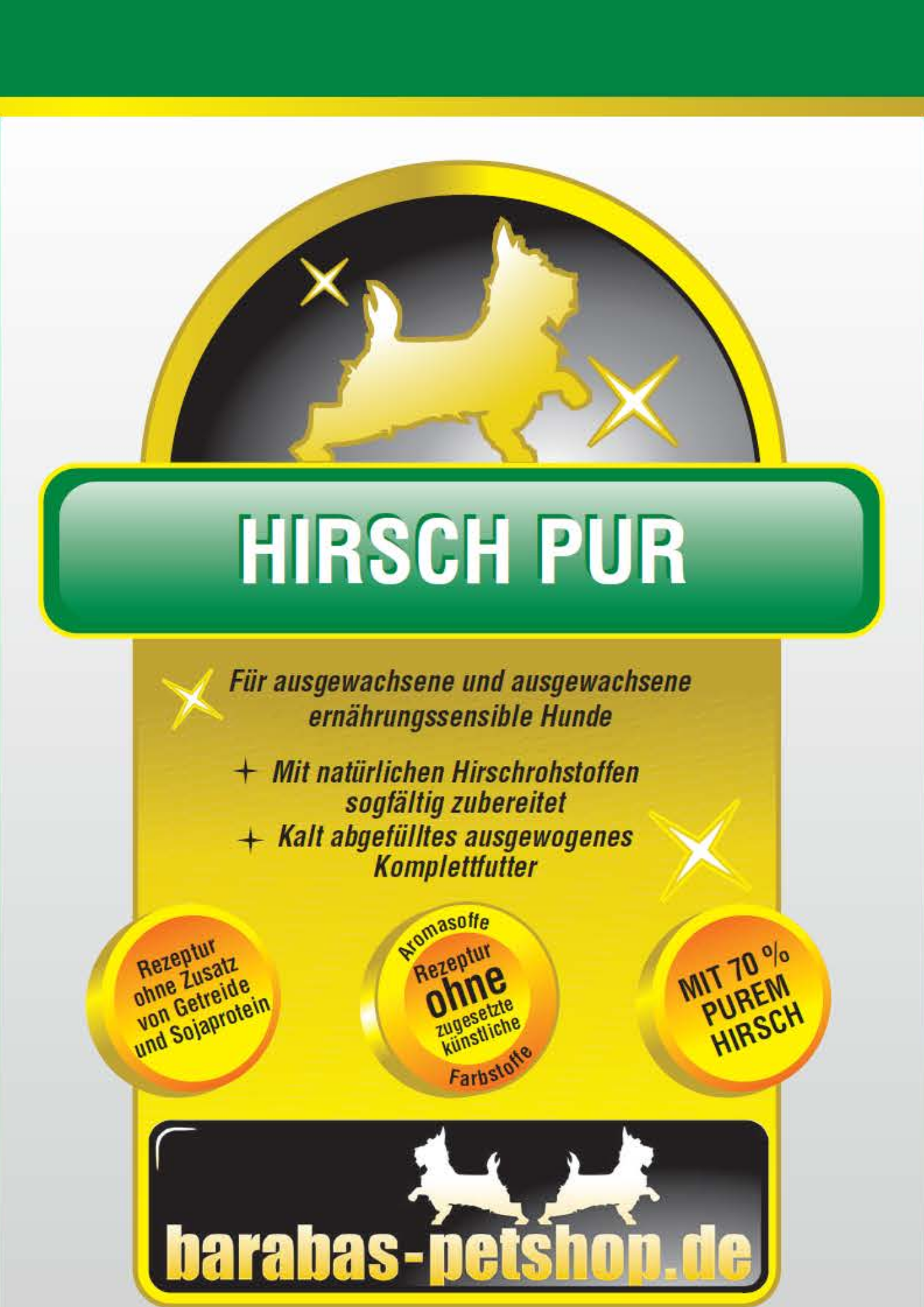 Barabas Dosen Hirsch pur 800g